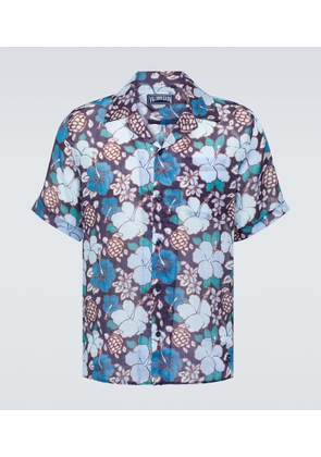 Vilebrequin Charli floral ramie bowling shirt