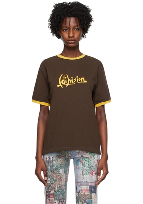 (di)vision Brown Printed T-Shirt