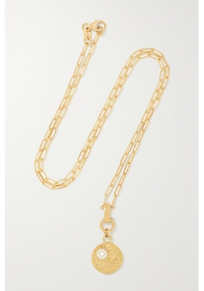 Foundrae - Balance 18-karat Gold And Enamel Necklace - One size