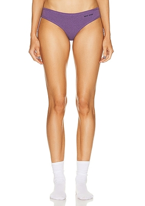 Miu Miu Mini Logo Underwear in Malva - Purple. Size 38 (also in 36, 40, 42).