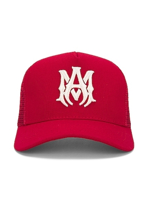 Amiri Trucker Hat in Red - Red. Size all.