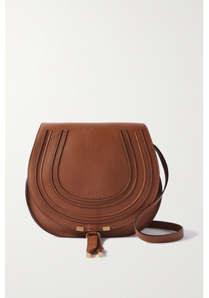 Chloé - + Net Sustain Marcie Medium Textured-leather Shoulder Bag - Brown - One size