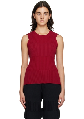 CFCL Red Fluted Tank Top