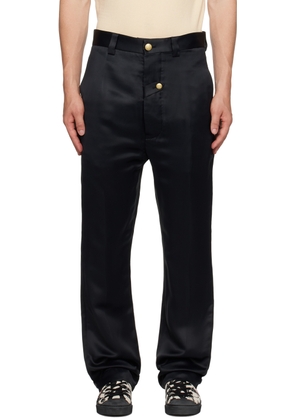 $1020 Vivienne Westwood Men's Blue Wool Drop-Crotch Trousers Pants IT 52/US  42 | eBay