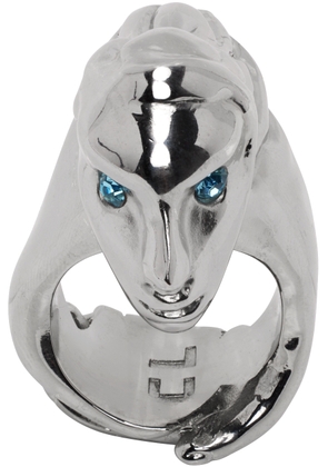 Chopova Lowena Silver Hand Face Ring