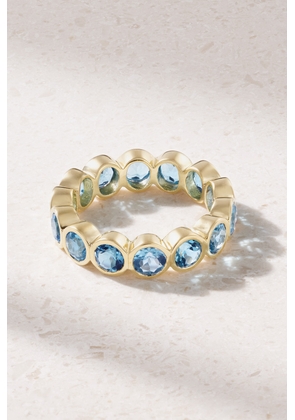 42 SUNS - 14-karat Gold Topaz Ring - Blue - 50,52,54