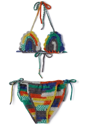 Maison Mangostan Kids Multicolor Crochet Bikini