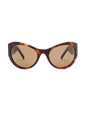 Givenchy 4G Sunglasses in Blonde Havana & Brown - Brown. Size all.