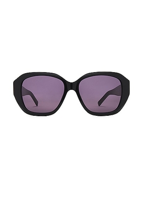 Givenchy GV Day Sunglasses in Shiny Black & Smoke - Black. Size all.