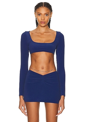 Tropic of C Baby C Long Sleeve Top in Indigo - Blue. Size L (also in M, S, XS).