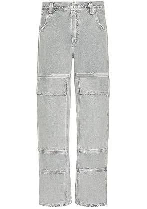 AGOLDE Emery Utility Jean in Concrete - Light Grey. Size 29 (also in 30, 36).