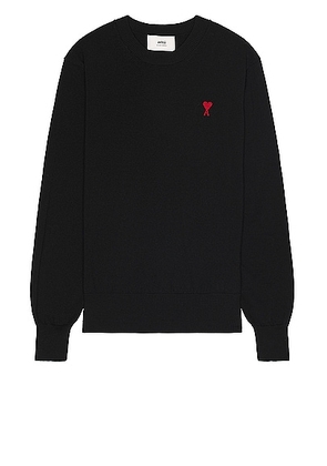 ami Red ADC Sweater in Black - Black. Size L (also in M, S).