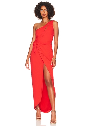 Amanda Uprichard x REVOLVE Conetta Gown in Red. Size L, M, XS.