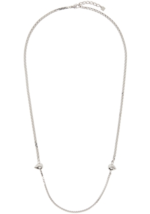 Givenchy Silver G Stud Chain Necklace