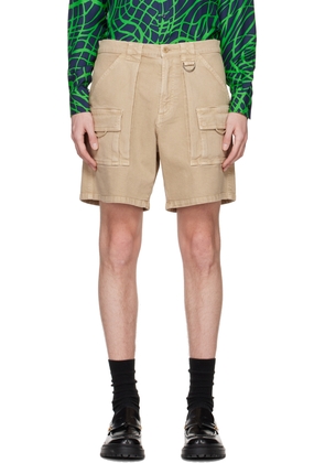 Moschino Beige Garment-Dyed Shorts