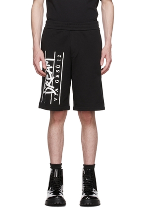 Versace Black Cotton Shorts