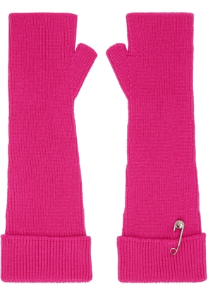 Versace Pink Safety Pin Gloves