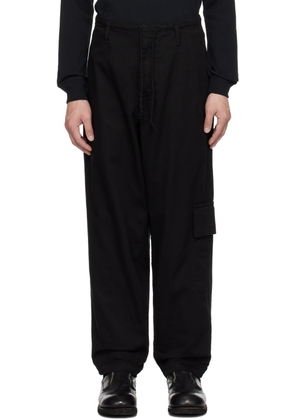 Yohji Yamamoto Black Drawstring Trousers
