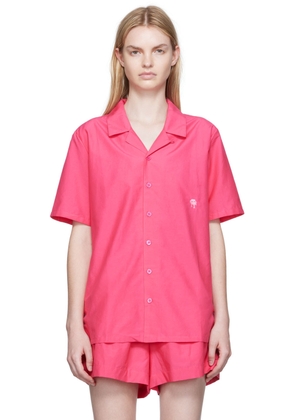 Silk Laundry Pink Camp Shirt