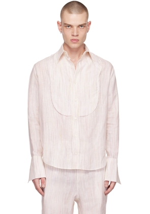 Carlota Barrera White Stripe Shirt