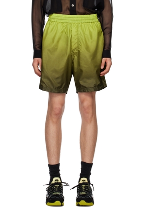 44 Label Group Green Lotus Spray Shorts