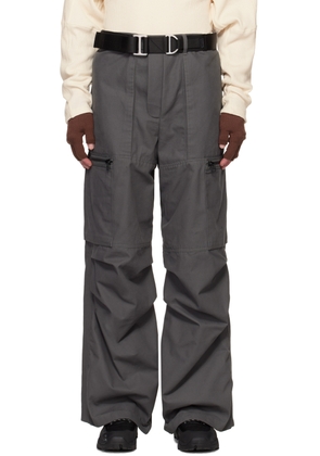 BRYAN JIMENÈZ Gray Uniform Cargo Pants