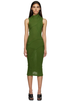 Talia Byre Green Ribbon Midi Dress