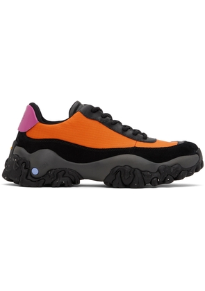 MCQ Black & Orange L11 Crimp Sneakers