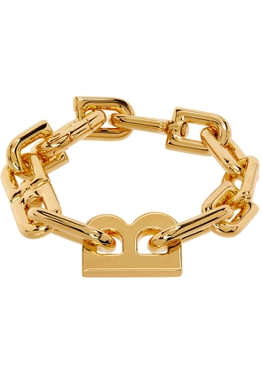 Balenciaga Gold Thin B Chain Bracelet