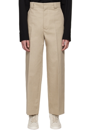Fear of God Beige Relaxed-Fit Trousers