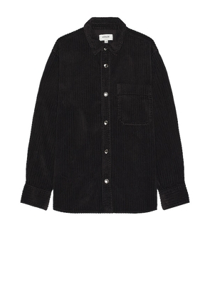 AGOLDE Odele Shirt in Black. Size XL/1X.