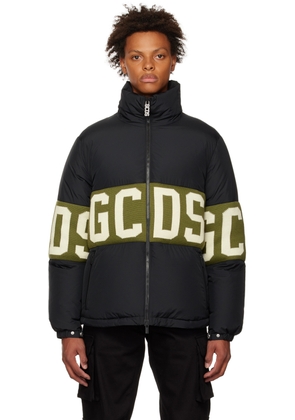 GCDS Black Band Puffer Down Jacket