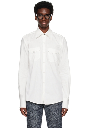 KOZABURO White Slim-Fit Shirt