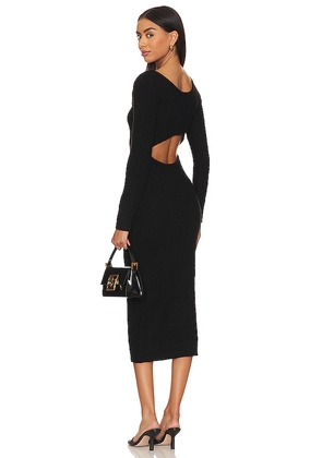 ASTR the Label Regina Sweater Dress in Black. Size M, S, XS.