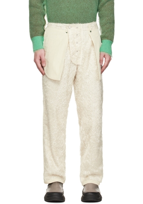 Craig Green SSENSE Exclusive Off-White Fluffy Reversible Trousers