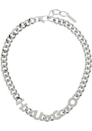 Hugo Silver Curb Chain Necklace
