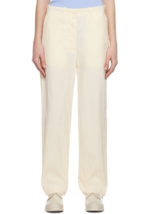 CASEY CASEY Off-White Bee Trousers