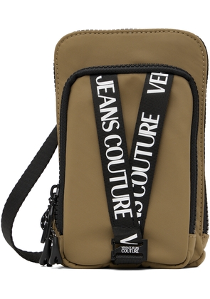 Versace Jeans Couture Tan V-Webbing Bag