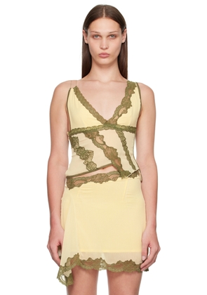 VAILLANT Yellow Deconstructed Tank Top