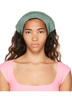 KARA Green Crystal Mesh Headscarf