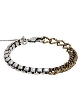 Dries Van Noten Silver & Gold Chain Bracelet