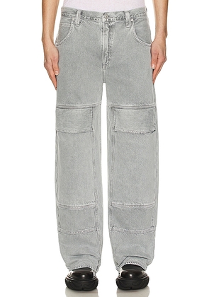 AGOLDE Emery Utility Jean in Grey. Size 30, 31, 33, 36.