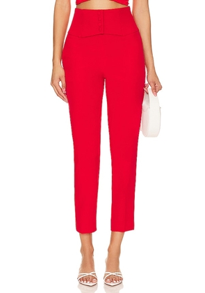 Bardot Corset Pant in Red. Size 12, 8.