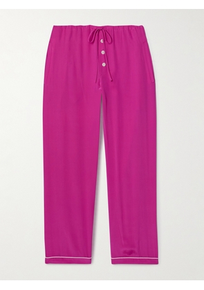 BODE - Jasmine Silk-charmeuse Pants - Pink - xx small,x small,small,medium,large
