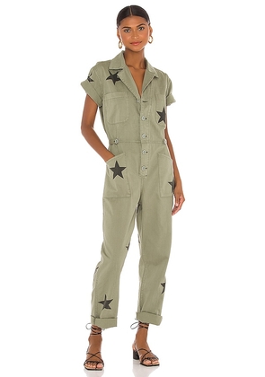 PISTOLA Grover Jumpsuit in Olive. Size XS.