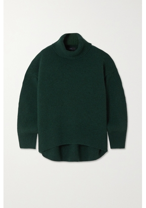 Arch4 - + Net Sustain World's End Organic Cashmere Turtleneck Sweater - Green - x small,small,medium,large,x large