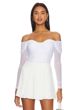 MAJORELLE Constance Top in White. Size XL, XS.