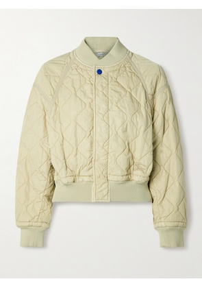 Burberry - Quilted Crinkled-shell Jacket - Ivory - xx small,x small,small,medium,large,x large