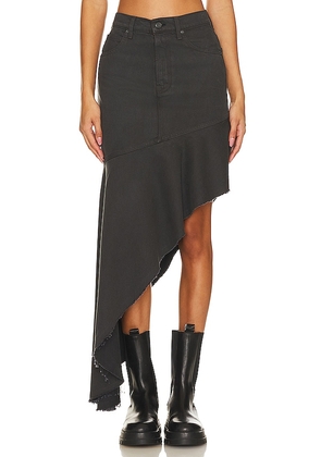 MOTHER The Crinkle Cut Skirt in Black. Size 23, 29.