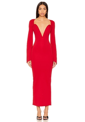 Khanums K'dore Dress in Red. Size M, S, XL, XS.